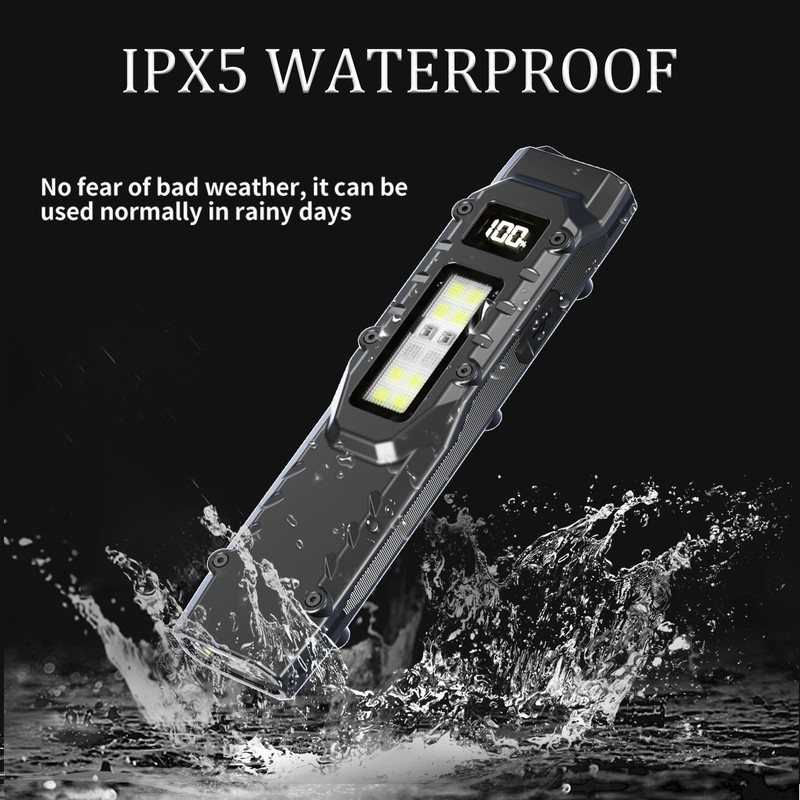 Ciwuzxs EDC Tactical Flashlight DT007, Compact 7 Mode Pocket LED