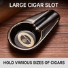 Cigar Ashtray Ceramics with Non-slip Bottom Single Slot Durable Ash