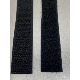 Hook and Loop Sew On Type 1/2" W x  8.5" L Both Sides Black