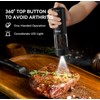 Electric Rechargeable Salt and Pepper Grinder Set,Automatic Pepper Mill Grinder