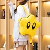 Star Backpack Bright Yellow Cute Stylish Schoolbag Waterproof Large Capacity