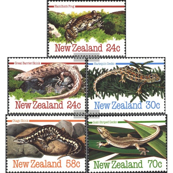 Prophila Collection New Zealand 901-905 (complete Excl. 1984 Amphibians (Collector's