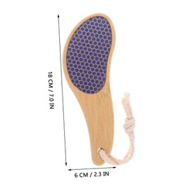 Ipetboom Foot Callus Remover Tool Bamboo Build Double Sided Foot Scraper for Dead Skin Removal