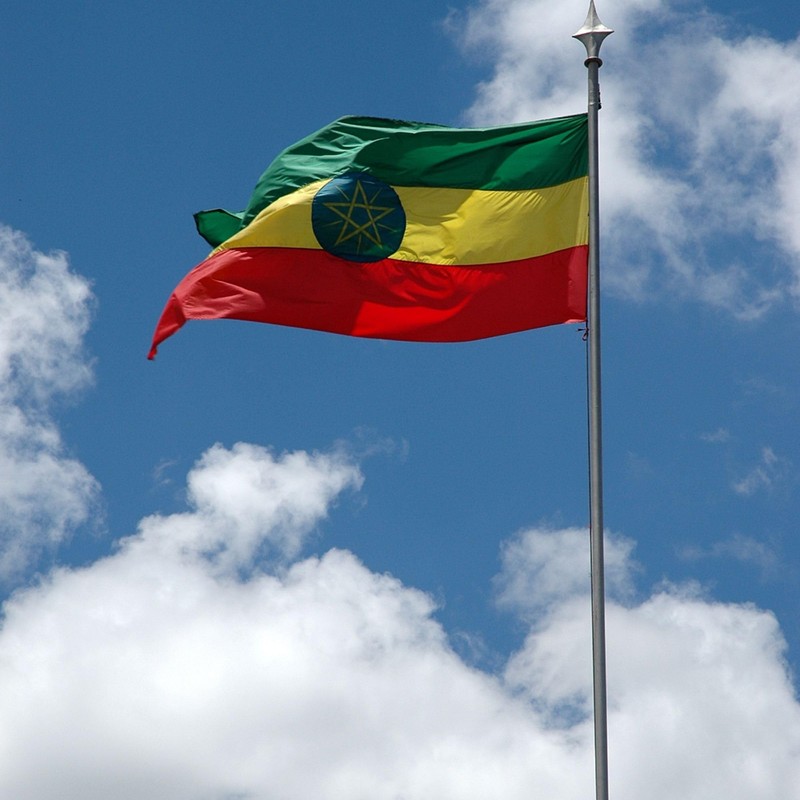 Runesol Ethiopia Flag, 91x152cm, 3ft x 5ft, 4 Grommets, Eyelet