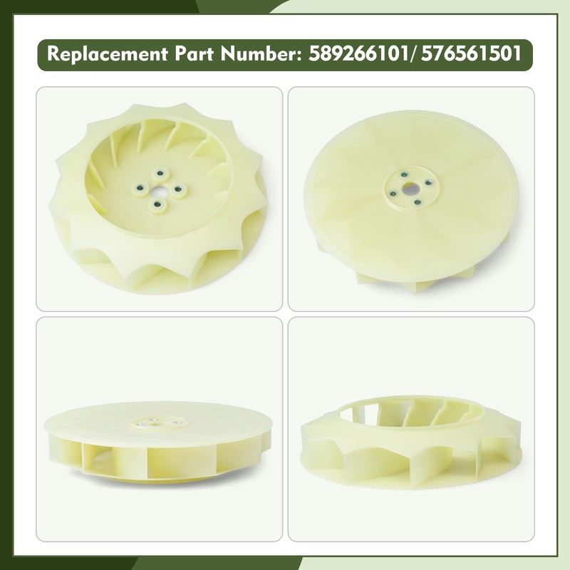 589266101 Impeller Fan Compatible with RedMax EBZ8500 EBZ7500 Backpack Blower,