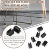 Wokape 20Pcs 12MM Rectangle U-Shaped Chair Leg Tips Caps with