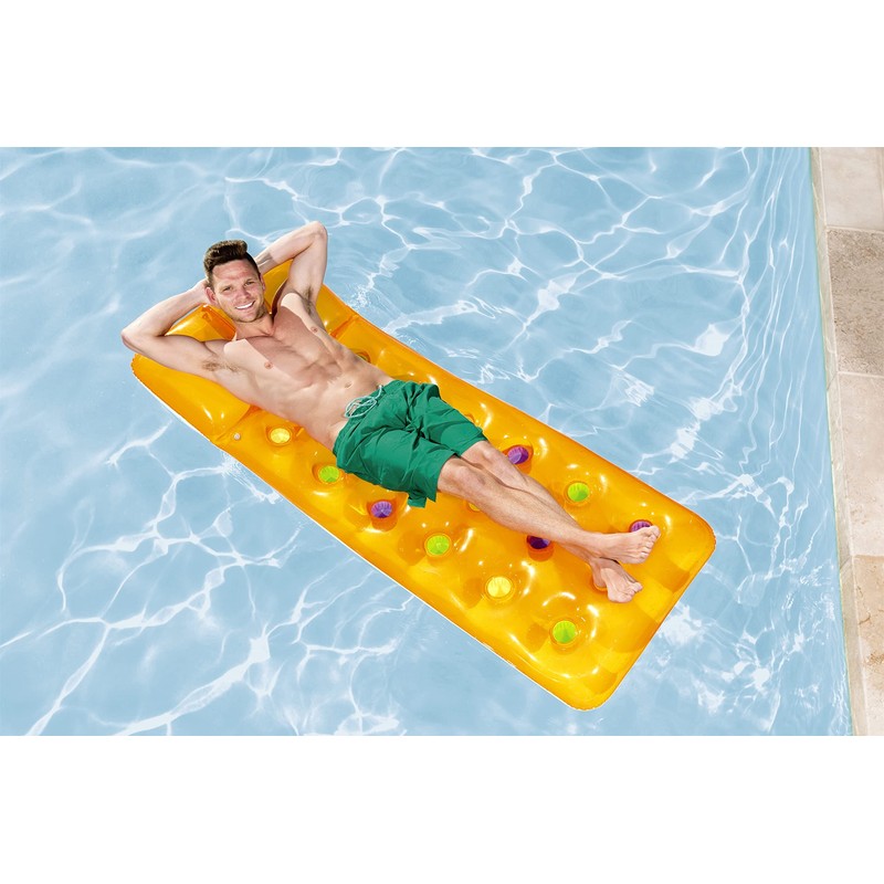 Bestway Colour Lounge Air Mattress, 188 x 71 cm, Colourful