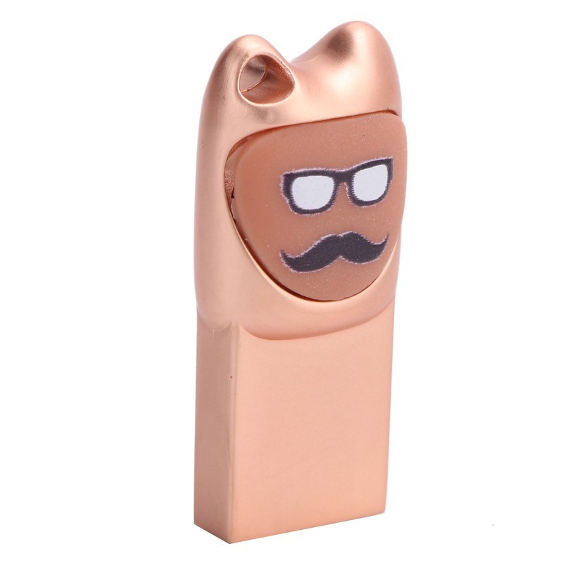U Disk Cartoon Moustache Pattern USB Flash Drive Computer Data