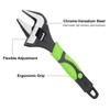 HARFINGTON Adjustable Wrench 8" CR-V Wrench Set Universal Spanner Wide