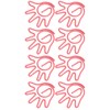 100Pcs Paper Clip Metal Hand Shaped Design Rustproof Paperclip Decoration