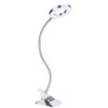 LED Clip Desk Lamp, 360° Adjustable Gooseneck Eye Caring Small