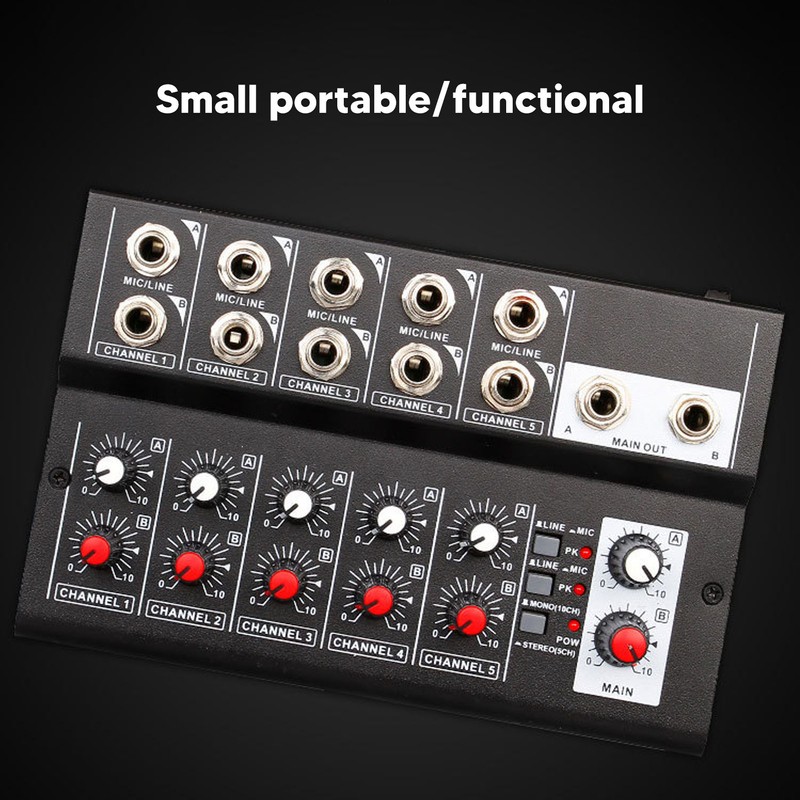 MIX5210 Sound Mixer Digital Mixer 10 Channel Compact Studio Mixer