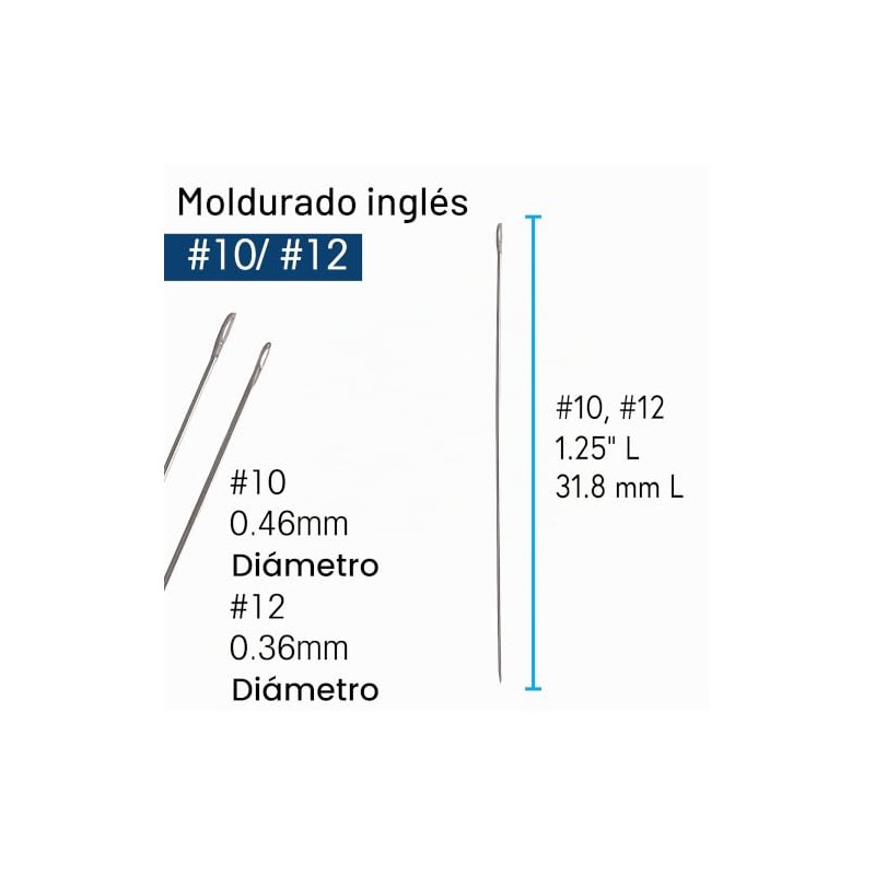 The Beadsmith: Agujas para bordado con abalorios, tallas 10 y