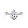 IMOLOVE Moissanite Pear Shaped Engagement Rings For Women Size 4-11,