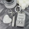 YIKECASE Key Fob Cover with Diamond Keychain Car Key Holder