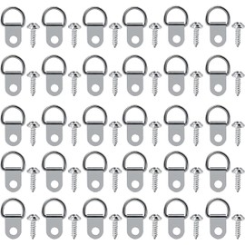 D-Ring Photo Frame Hanger Photo Frame Hangers Pack of 100 D Ring Picture Frame Hanger Single Hole with Screws