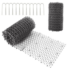 AKOLAFE 13FTx12IN Scat Mat for Cats Indoor Scat Mats for Dogs Cat Deterrent Mat mat Cat Repellent Mat Cat Spikes Mat to Stop Cat Anti Cat Mat Keep Dog Off Couch Furniture Counter Pets Outdoor Grey