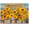 Sunflower Puzzles for Adults 1000 Pieces, Christian Religious Bible Floral
