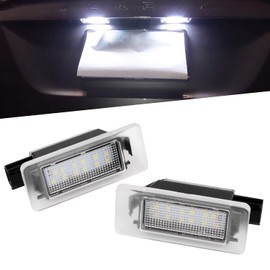 Virauto Nissan Serena C27 X-Trail T33 T32 LED License Plate Light, SERENA X-TRAIL Nissan License Lamp, Compatible with Multiple Vehicles, High Brightness, Easy Installation, T10 License Plate Light