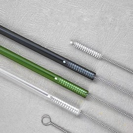 straw brush pigeon straw brush straw brush straw brush cleaning brush hose brush very fine injector brush 20cm different diameter 10pcs set (white)