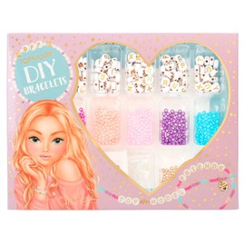 Depesche TOPModel 12186 Craft Set for Making DIY Bracelets Including Elastic Band, Many Beads and Pendants, Gift Bags and Instructions (English language not guaranteed)