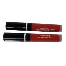 CoverGirl Melting Pout Matte Liquid Lipstick 316 Red Wedding **Lot of 2** .11 oz