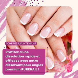 Tips off solution to dissolve false nails 125ml/4.2 fl. oz. by Purenail