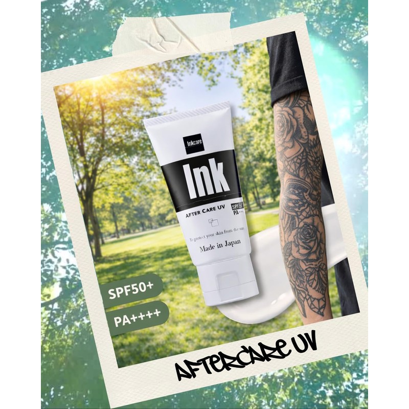 Aftercare UV 60g (SPF50) | Skin sunscreen with tattoo [Made