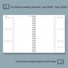 POPRUN 2026 Week to View Diary Large (26.5 x 21.5