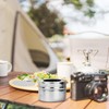 CHEFQ Stainless Steel Chafing Wick Fuel Holders with Safety Cover