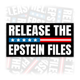 Release The Epstein Files | Bumper Sticker or Car Magnet | Trending Quotes Magnetic Bumper Sticker TrucksCars [7.5x3.75]