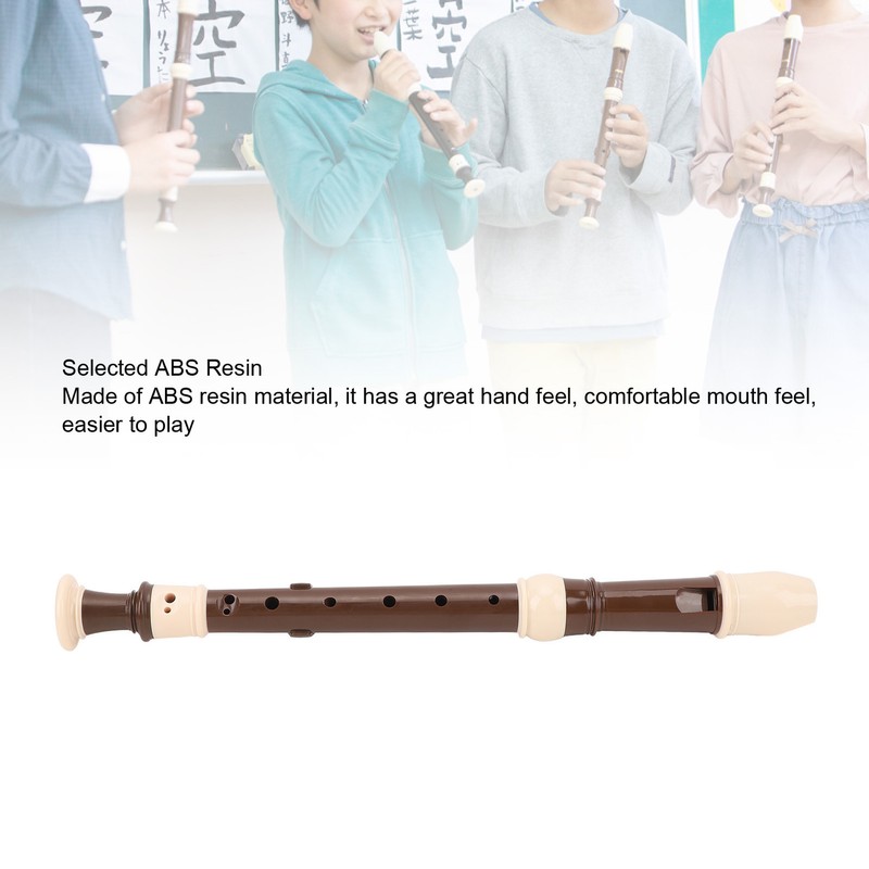 8 Hole Recorder Detachable Soprano Recorder Musical Instrument with Cleaning
