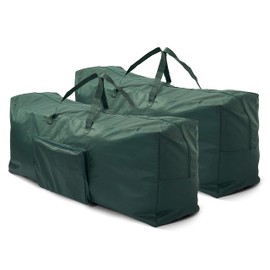 THE TWIDDLERS - 2 Large Heavy Duty Christmas Tree and Decorations Storage Bag with Reinforced Easy to Carry and Transport Handles - 120 x 35 x 50cm, 210D Polyester