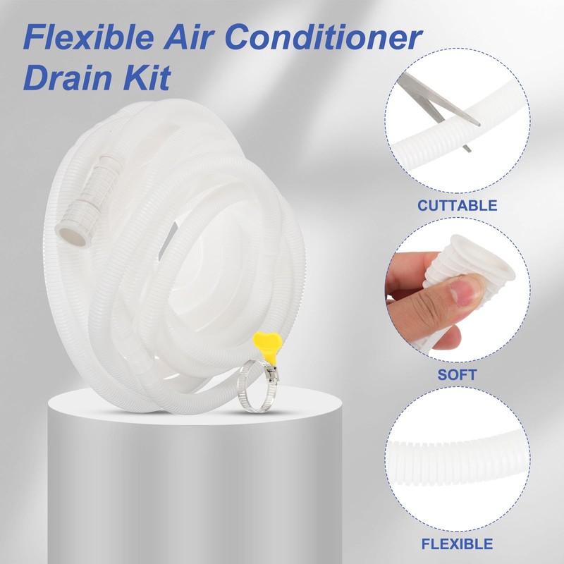 PATIKIL 29.52ft Air Conditioner Drain Kit, Universal AC Drain Hose