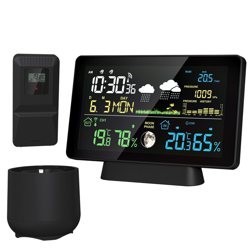 Multi-function Professional Electronic Weather Station Intelligent Color Screen Clock Temperature