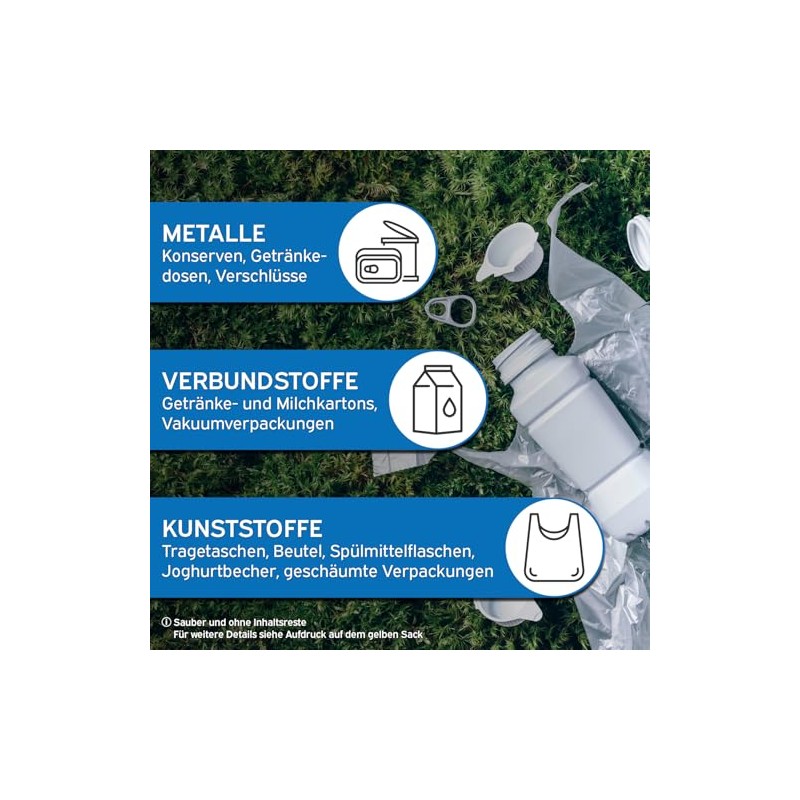 kör4u Yellow Sack with Drawstring - 10 Rolls (130 Pieces),