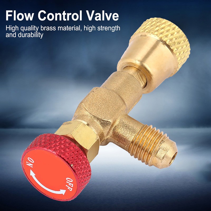 Air Conditioning Safety Valve 5/16in to 5/16in Thread R42/410 Refrigerant