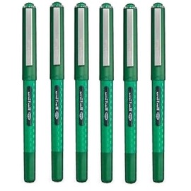 Uni Ball Eye Designer Green Rollerball Pen Fine 0.7mm Nib Tip 0.5mm Line Width Designer Series Quick Drying Pigment Ink UB-157D (Pack Of 6)