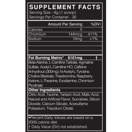 BLACKMARKET CUTS Pre Workout, Fruit Punch, 30 Servings, 240g
