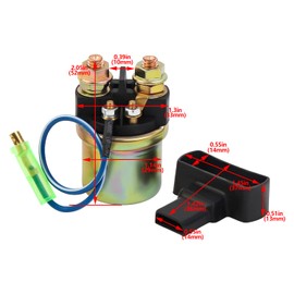 Road Passion Bike Motorcycle Starter Relay Solenoid Yamaha Yamaha FJ1100 1984 – 1985 FJ1200 1986 – 1993 XJ700 MAXIM 1985 – 1986 Maxim X