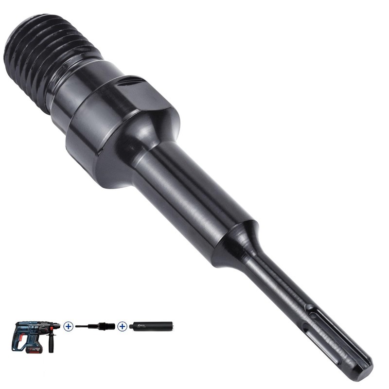 BIGP SDS Plus Adapter, Adapter 1 1/4 Inch UNC to