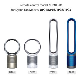967400-01 Replacement Remote Control for Dyson Pure Cool Link DP01 DP03 TP02 TP03 Purifying Fan (with Magnetic/Black),Compatible with Dyson Fan Remote Replacement
