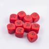 LianShi 10/100Pcs 22MM Rounded Blank Six Sided Dice Teaching Created