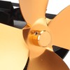 Wood Stove Fan 4 Blades Fireplace Fan Heat Powered Fast