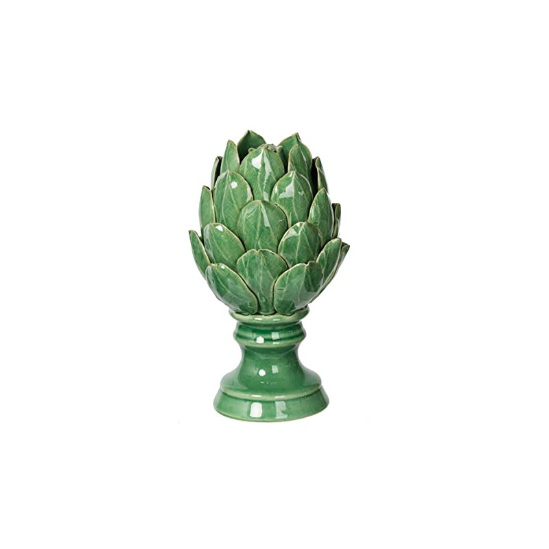 A&B Home Helsa Blooming Artichoke Accent, Small Classic Vintage/Green