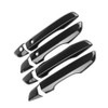 4Pcs Carbon Fiber Car Side Door Handle Frame Cover Trim