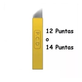 PCD 100 Navajas O Agujas Pcd 12 14pin Microblading Envio Gratis