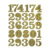 XIAXIN TSS-607G [Waterproof PVC Glitter Processing] Number Sticker Set, Weatherproof,