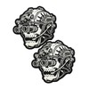 2 PCS AliPlus Skull Night Vision Goggles Patch Luminous Patch