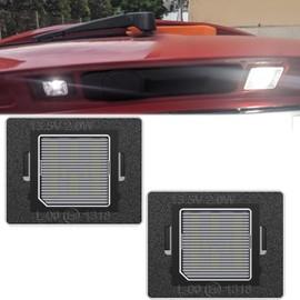 BHZNGD 2 Pack White Error Free License Plate Light (Compatible with) Compatible with Benz GL ML GLK GLA GLC GLE Class V177 W176 W166 X156 X166 X204 X205 R172 Day Lamps